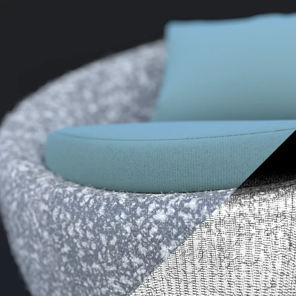 Mobilya sektöründe 3D görselleştirme için procedural material kullanımı